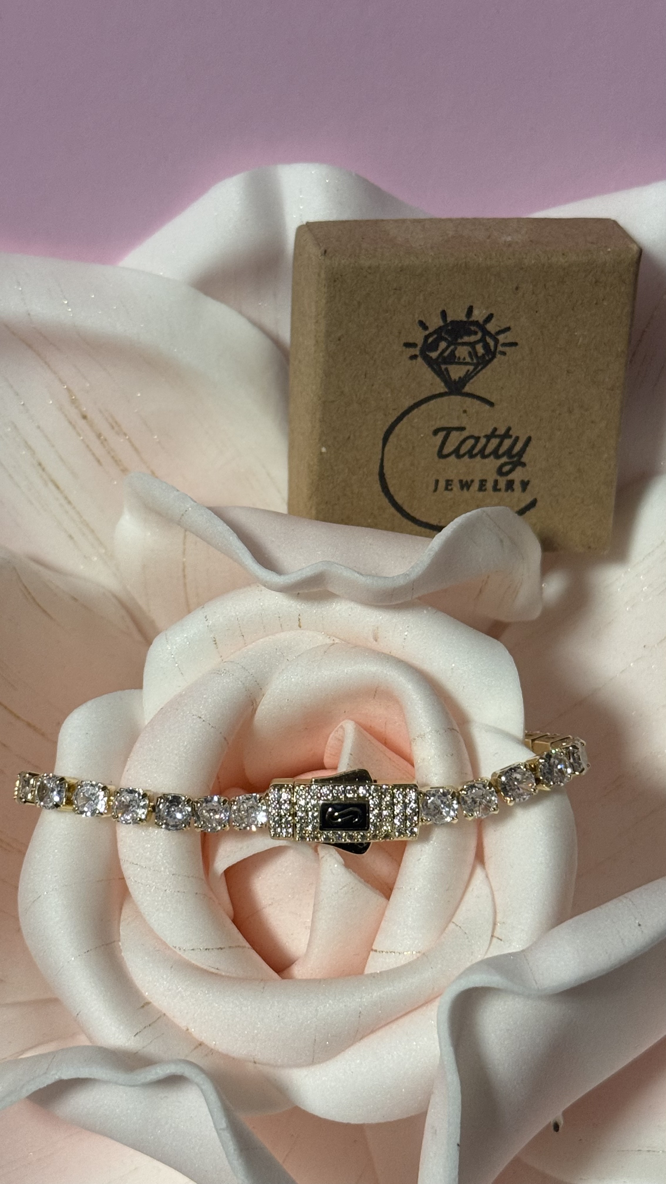 14k Gold Plated Tennis Bracelet