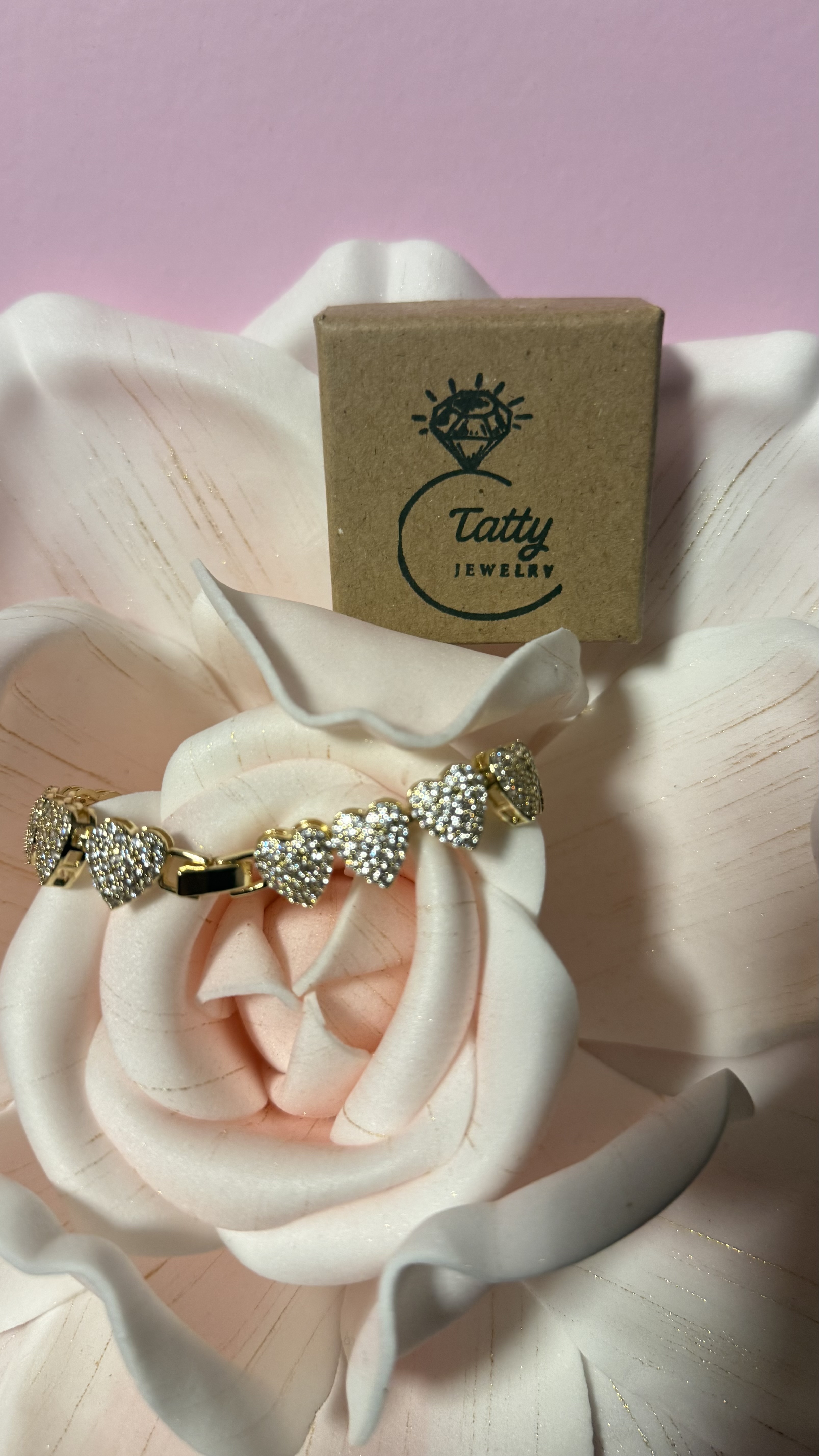 Heart Bracelet 14k Gold Plated