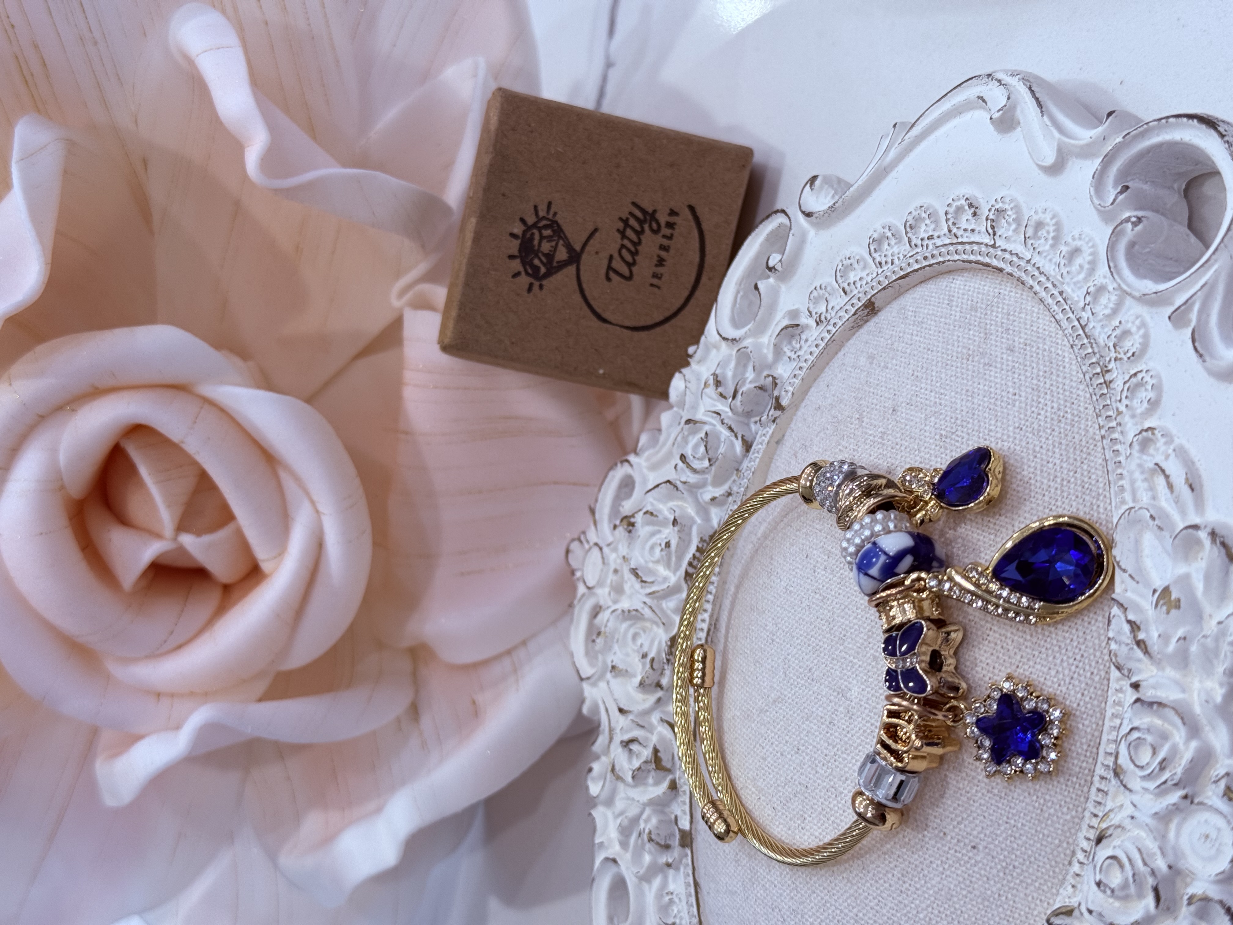Charm Bracelet 14k Gold Plated