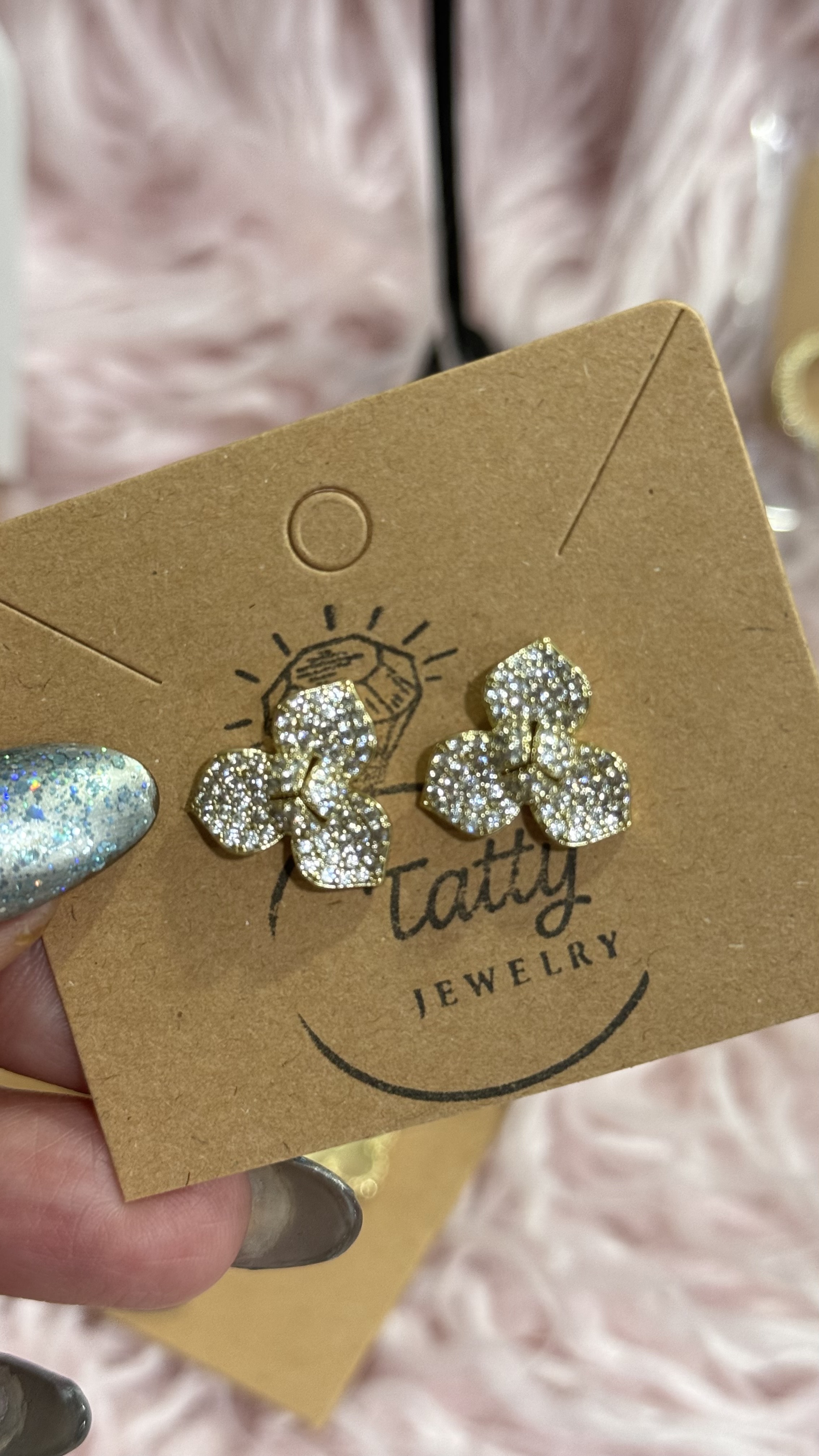 Flower Gold Plated Earring